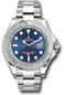 Rolex Steel and Platinum Yacht-Master 40 Watch - Blue Dial - 3235 Movement - 126622 blu